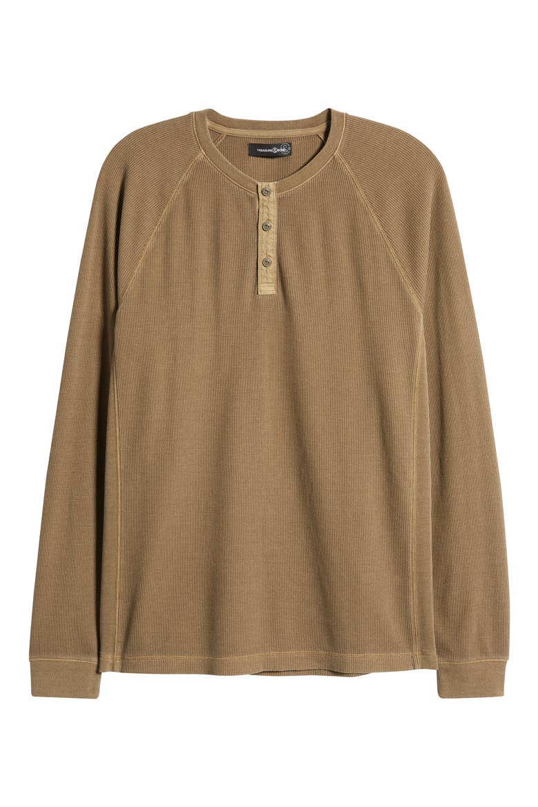 Thermal Henley, Alternate, color, OLIVE TREE