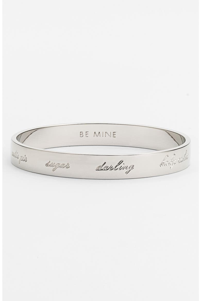 'idiom - be mine' bangle, Main, color, VALENTINES DAY- SILVER