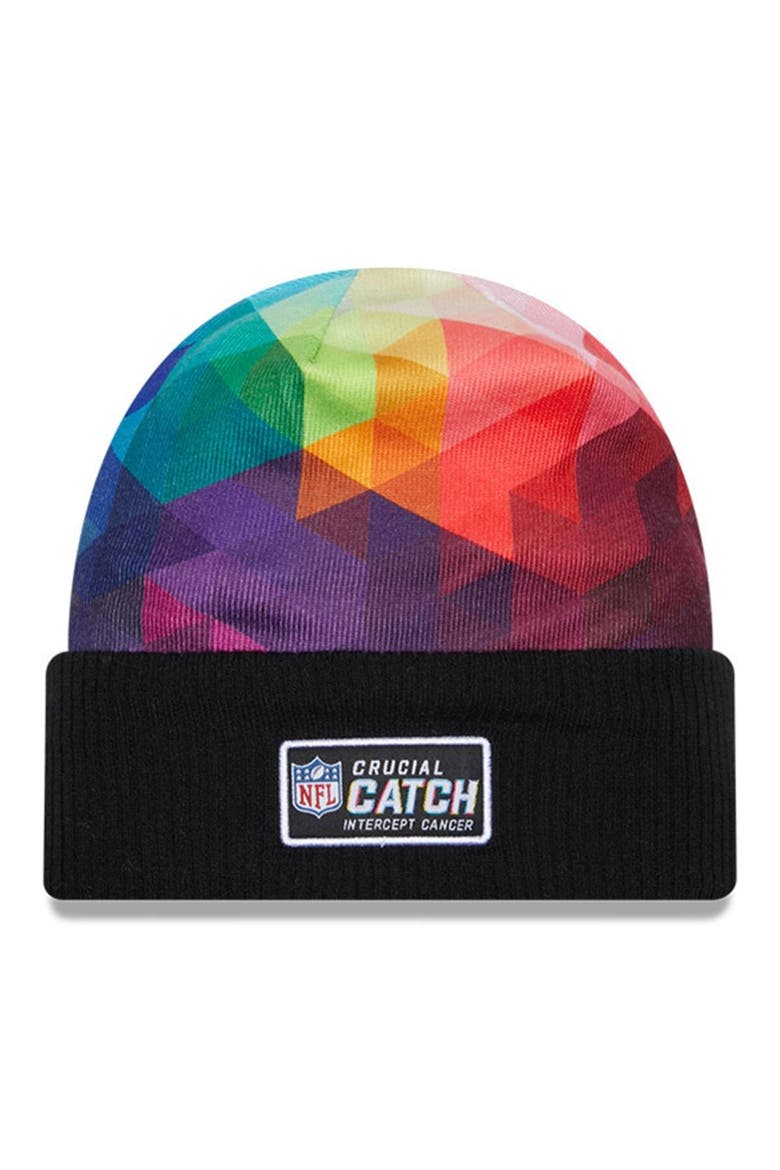 Men's New Era  Black Tampa Bay Buccaneers 2023 NFL Crucial Catch Cuffed Knit Hat, Alternate, color, Black