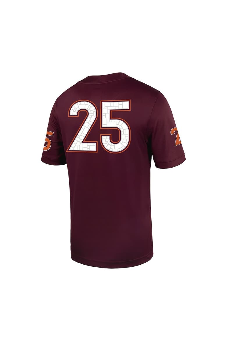 Men's Nike #25 Maroon Virginia Tech Hokies Untouchable Football Jersey, Alternate, color, Maroon