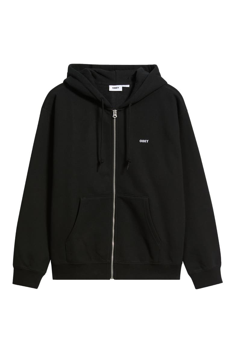 Established Works Bold Zip Hoodie, Alternate, color, BLACK
