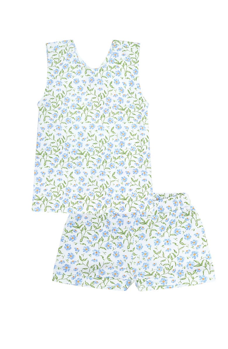 Nellapima Blue Vines Print Summer Short Set - Toddler & Little Kid, Alternate, color, Blue