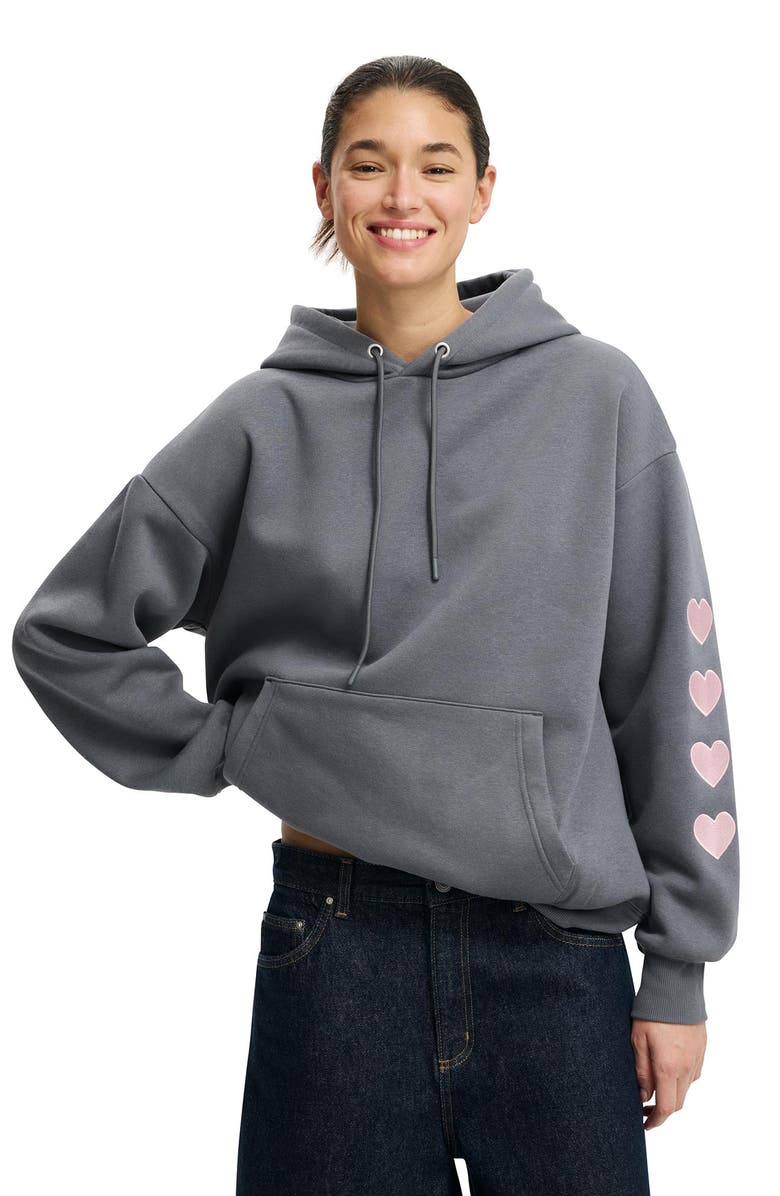 Cotton On Women's Premium Oversized Graphic Hoodie, Main, color, 