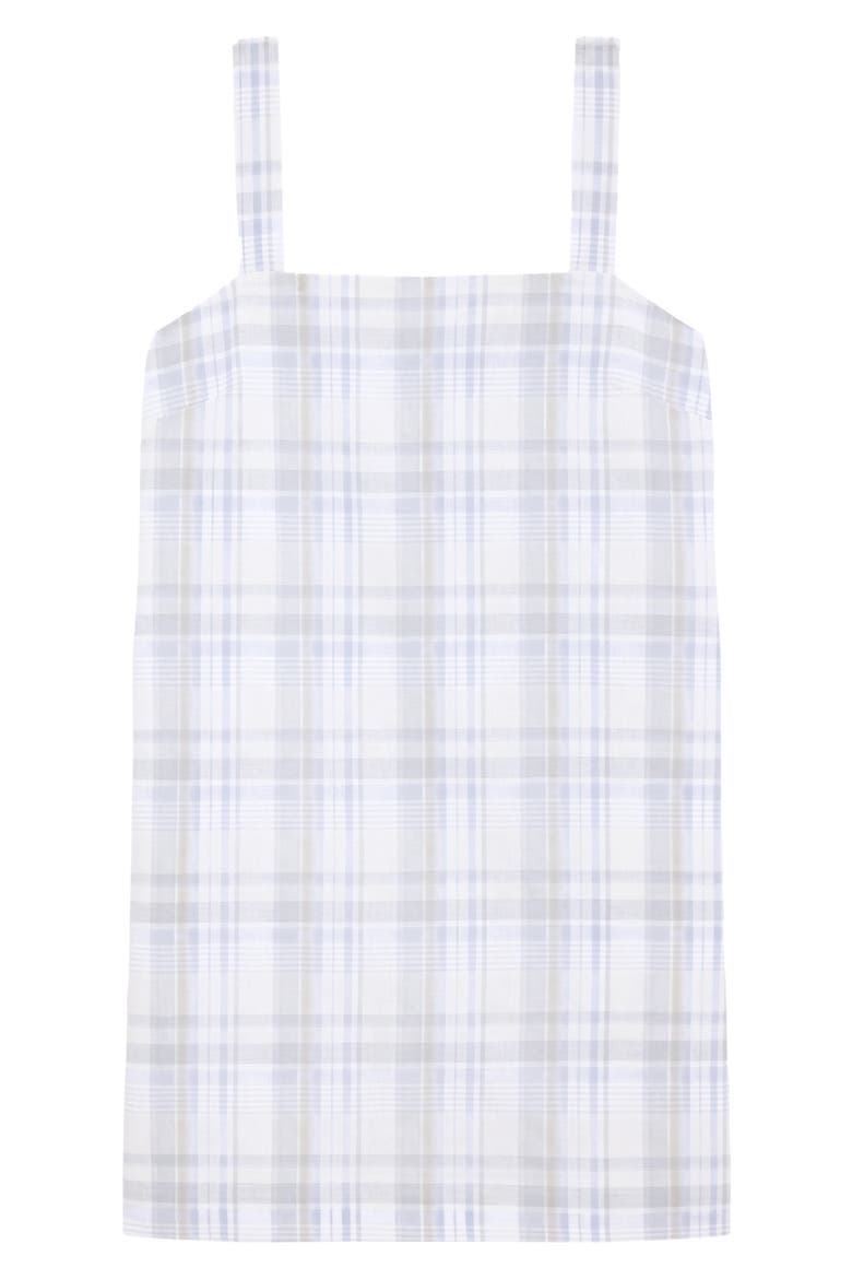 Muted Plaid Cotton & Linen Minidress, Alternate, color, OLYMPIC MULTI