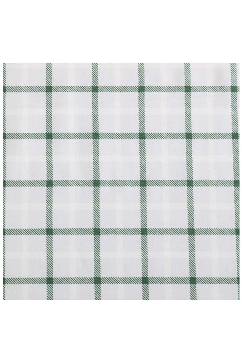 Classic Tattersall Plaid Sheet Set, Alternate, color, GREY/ WHITE/ GREEN