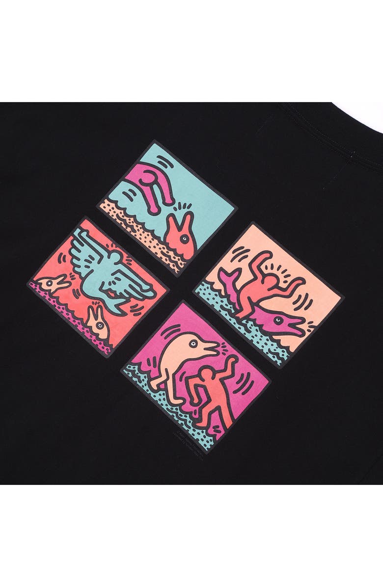 JUNGLES x Keith Haring Environmentalism Cotton Graphic T-Shirt, Alternate, color,