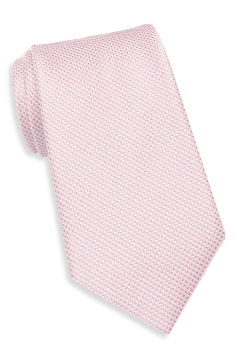 Esme Solid Bird's Eye Tie, Main, color, PINK