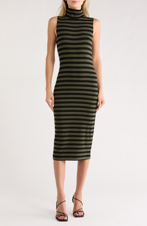 Brita Stripe Sleeveless Dress