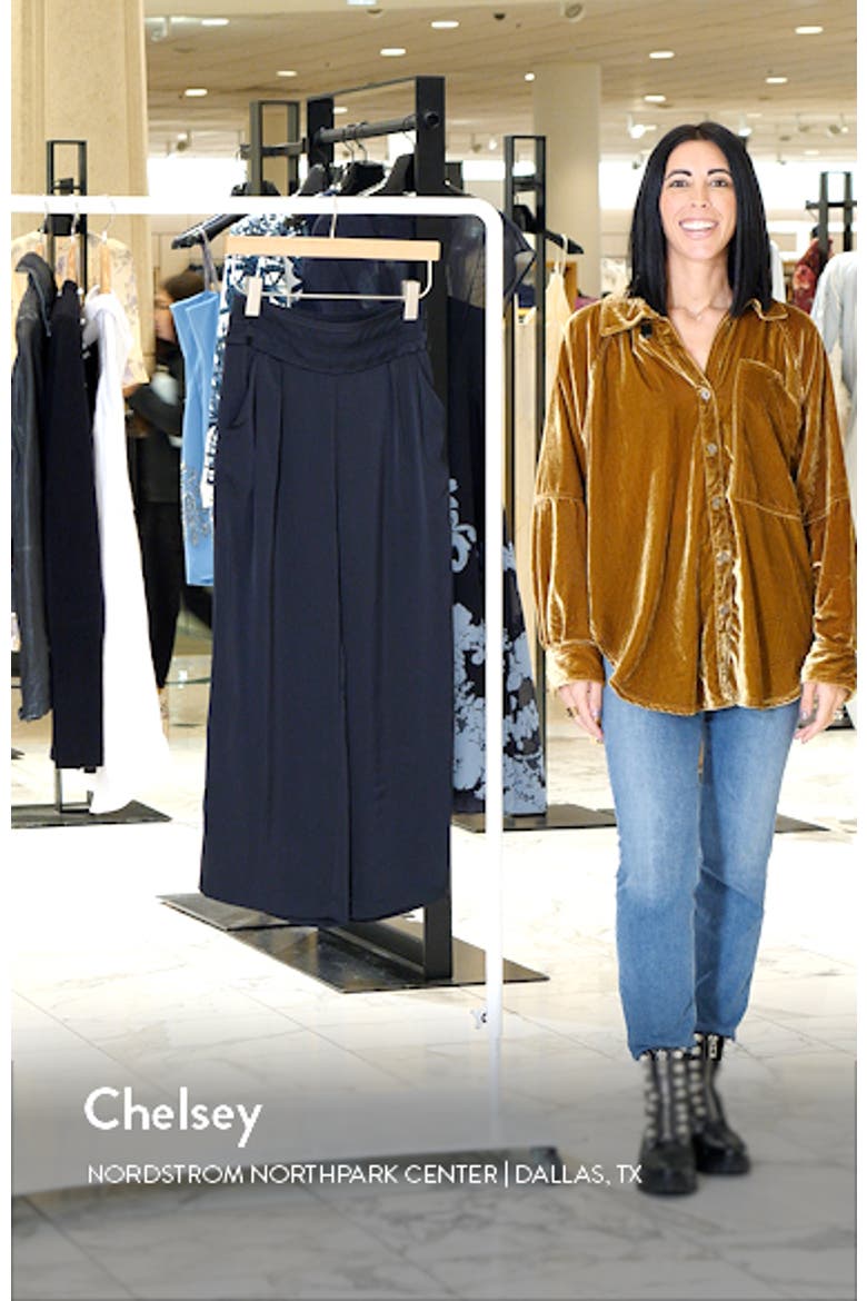 Joss Crop Satin Pants video