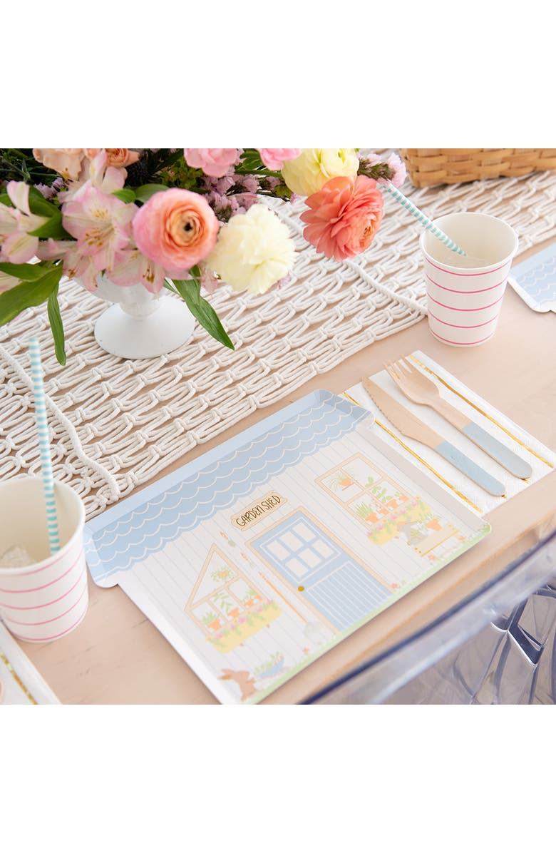 Daydream Society Bunnies In The Garden Garden Shed Large Plates, Alternate, color, Asssorted Pre-Pack