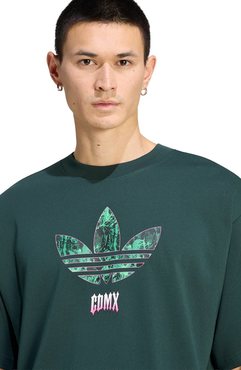 adidas Mexico City Cotton Graphic T-Shirt, Alternate, color, Shadow Green/ Black
