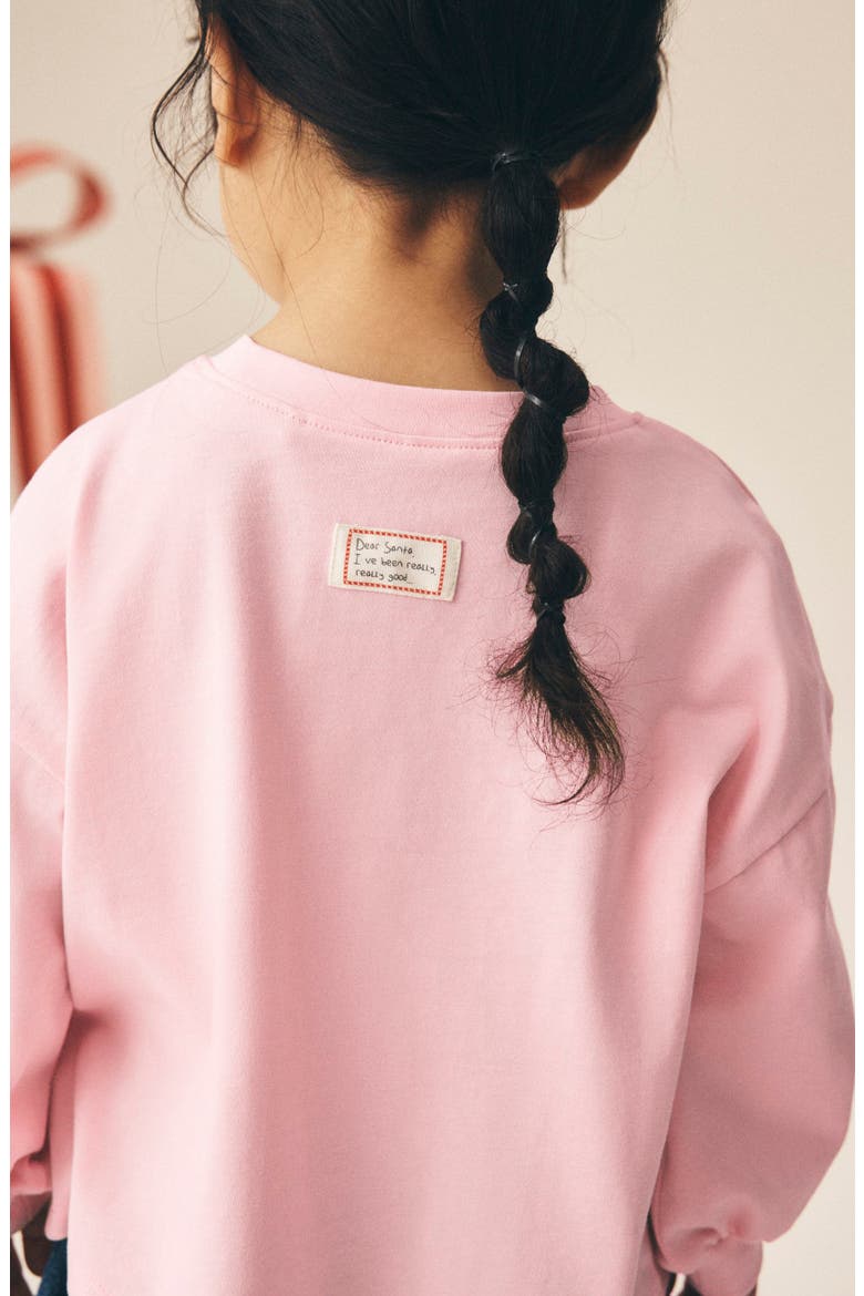Kids' Festive Cotton Graphic T-Shirt, Alternate, color, PINK