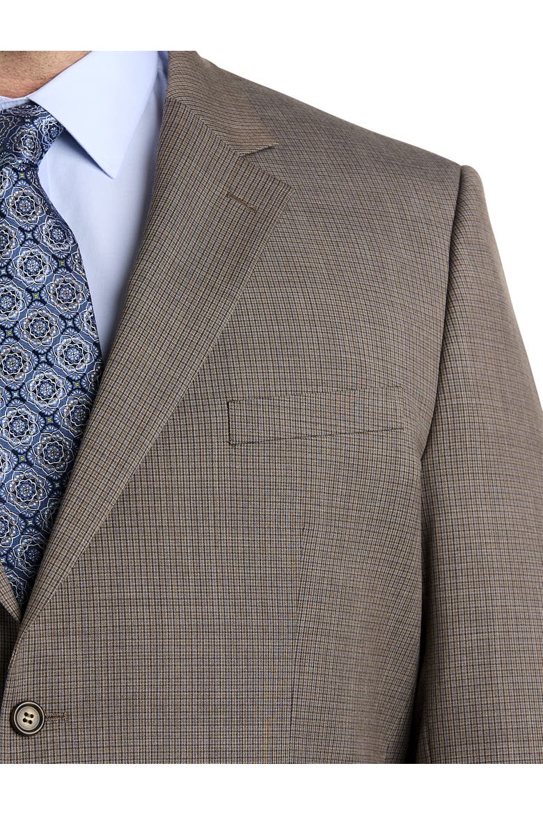 Big & Tall Micro Grid Suit Jacket, Alternate, color, TAN