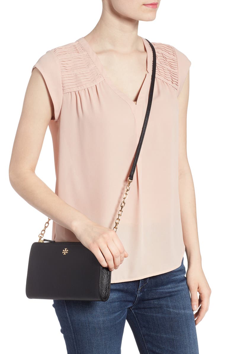 Tory Burch Marsden Leather Wallet Crossbody Bag, Alternate, color, 