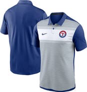 Nike Men's Nike White/Royal Texas Rangers Vapor Striped Performance Polo