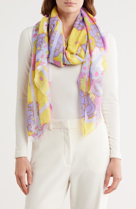 Flower Print Scarf