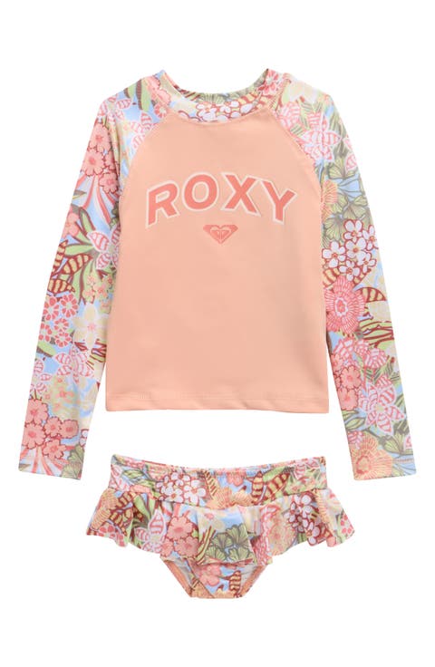 Kids' Rashguard Top & Bikini Bottoms Set (Little Kid)