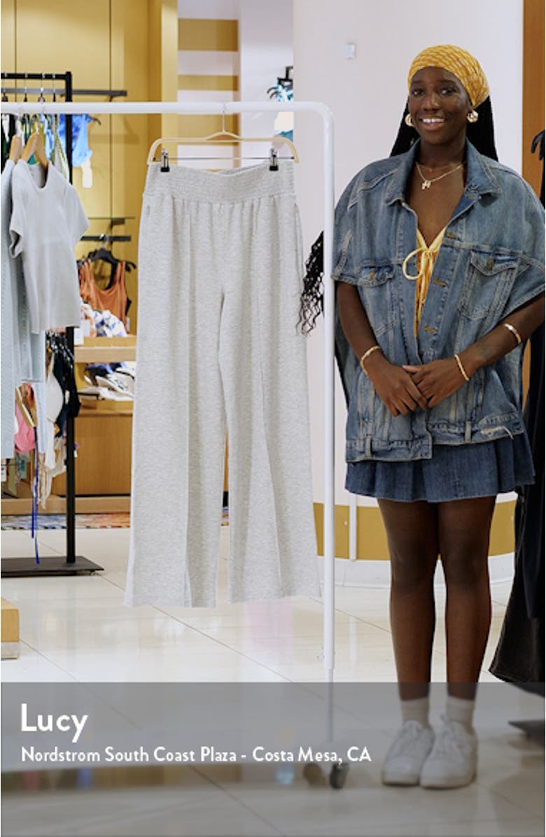 Sandwash Smocked Wide Leg Pants, sales video thumbnail