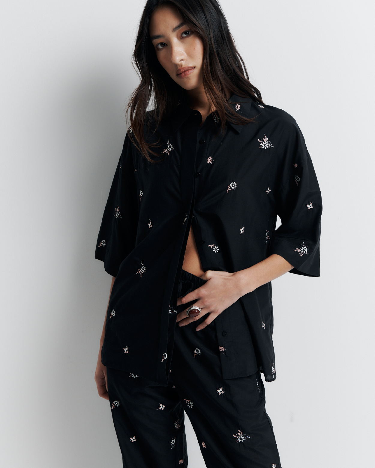 Romy Nightshade Shirt in Black 