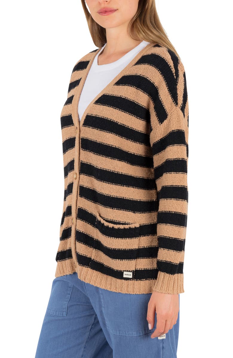 Hurley No Barriers Cardigan, Alternate, color, Tan