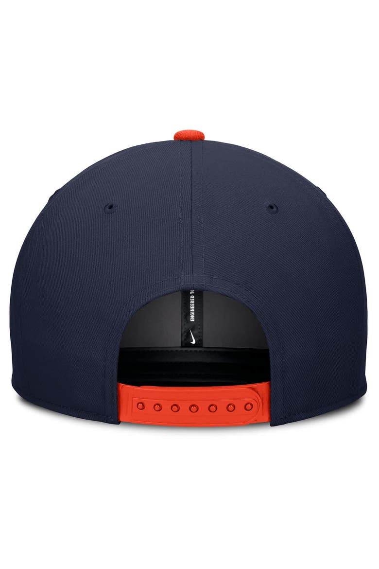 Men's Nike Navy/Orange Houston Astros Pro Performance Snapback Hat, Alternate, color, Navy