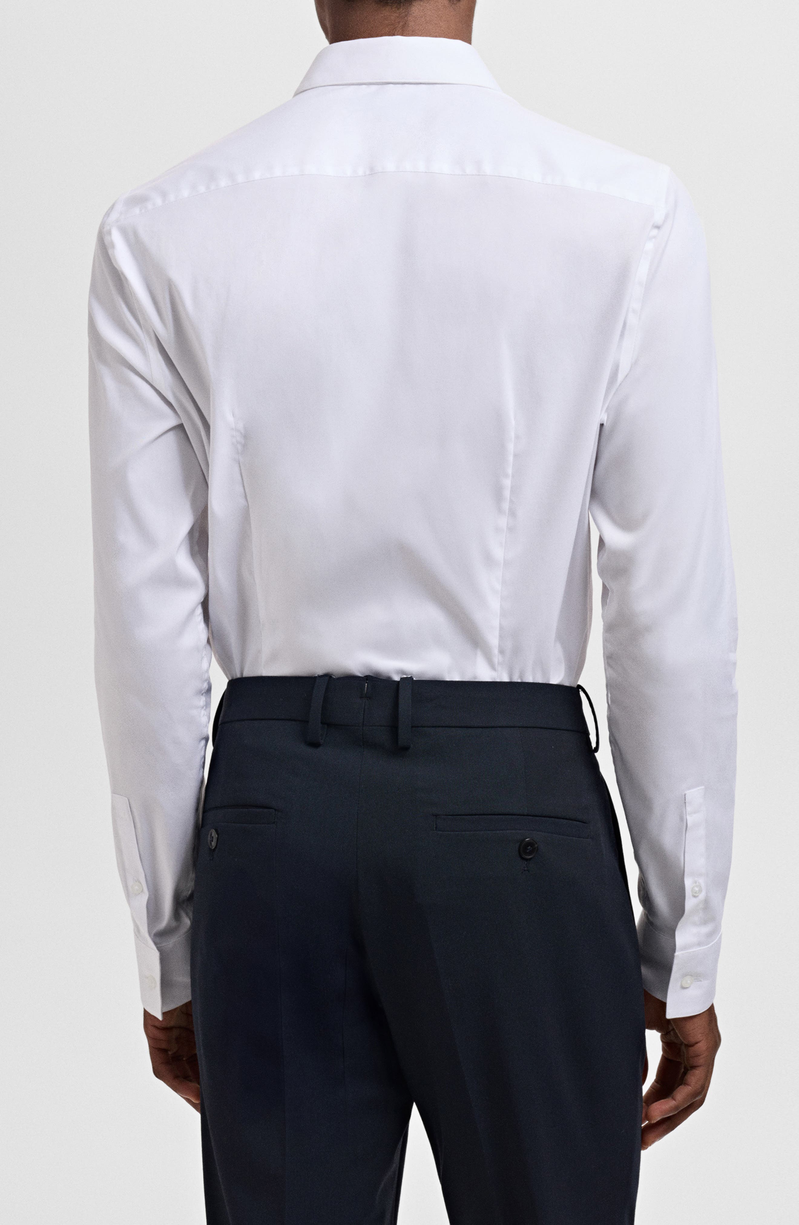 Slim Fit Cotton Button-Up Shirt - image 4