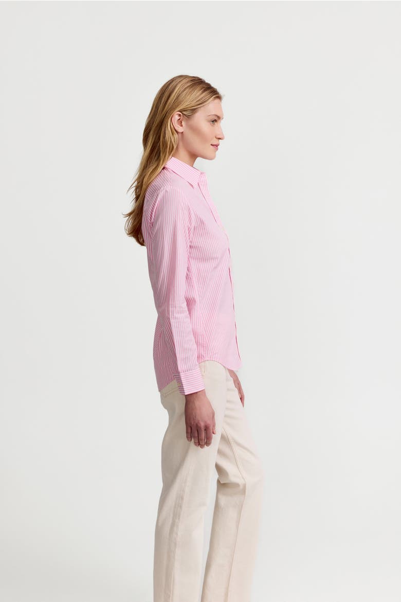 The Icon Shirt in Stripe, Alternate, color, Pink/White Stripe