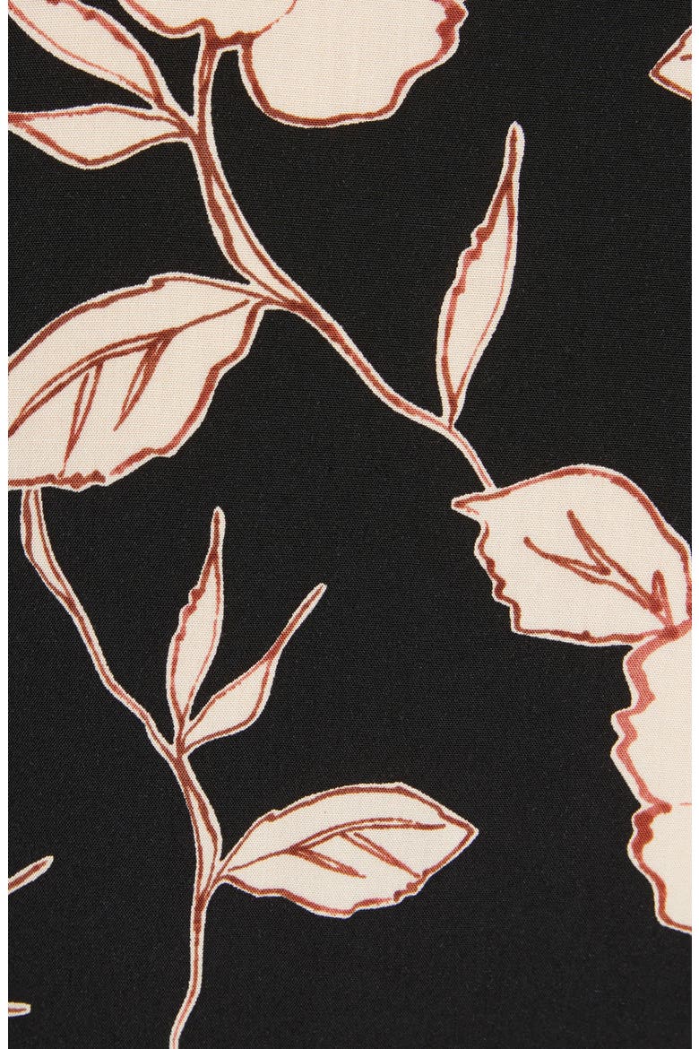 Brixton Floral Short Sleeve Button-Up Shirt, Alternate, color, BLACK