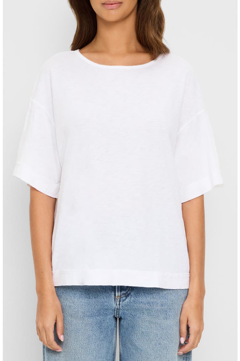 Tilda Oversize Cotton Crewneck T-Shirt, Main, color, WHITE