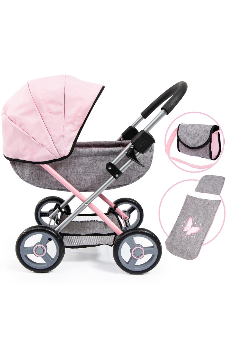 4 in 1 Toy Baby Doll Pram Stroller Cosy Set - Dolls Up to 18 Inch, Main, color, Multicolored