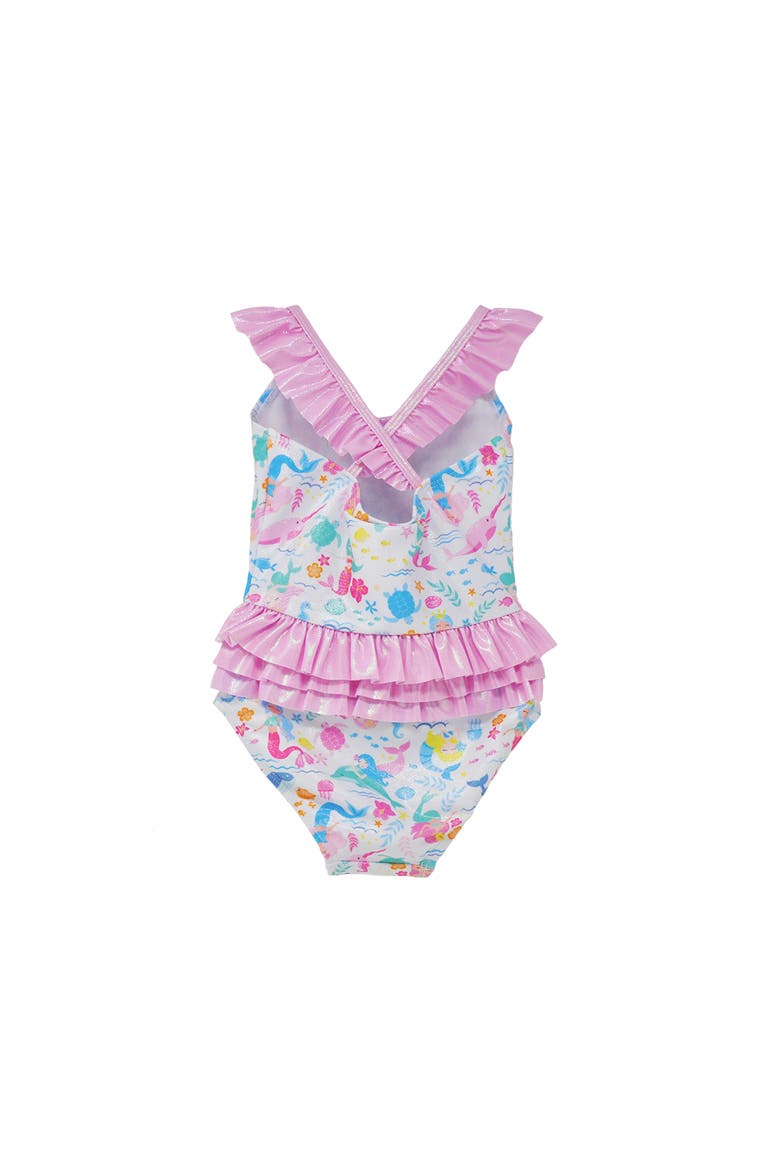 UPF 50+ Mindy Crossback swimsuit for Girls, Alternate, color, Mermaid Friends