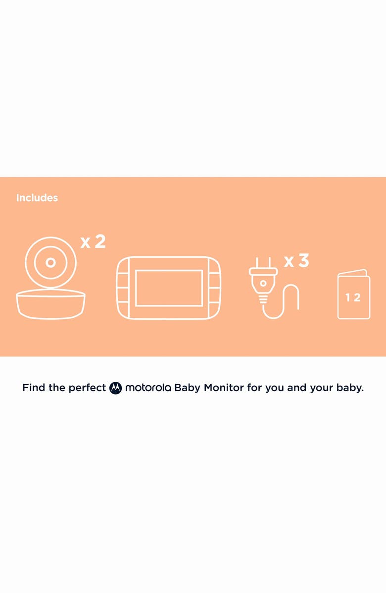 Motorola VM36XL-2 5 Motorized Pan/Tilt Video Baby Monitor Set, Alternate, color, 