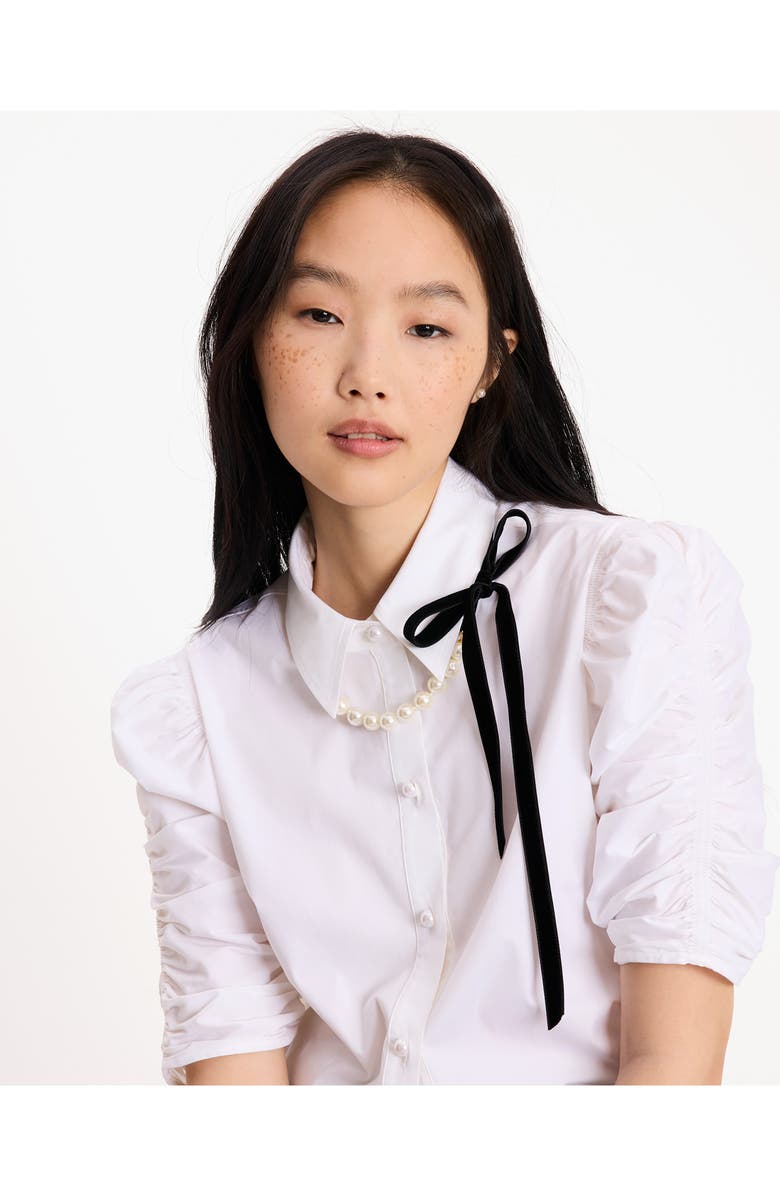 Kate Spade New York new york minute imitation pearl necklace, Alternate, color,