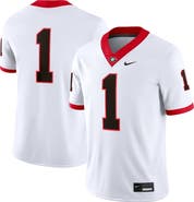 Nike Men's Nike #1 White Georgia Bulldogs Game Jersey