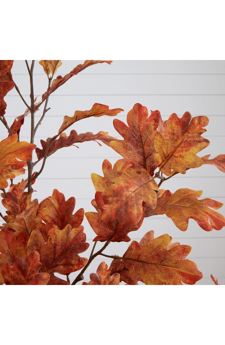 NEARLY NATURAL 5FT Autumn Oak Artificial Tree, Alternate, color, Orange
