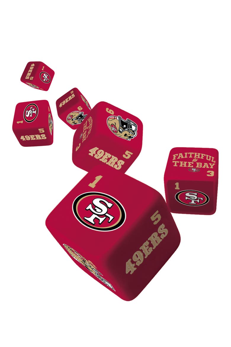 San Francisco 49ers Dice Set - 19mm, Alternate, color, Multicolor