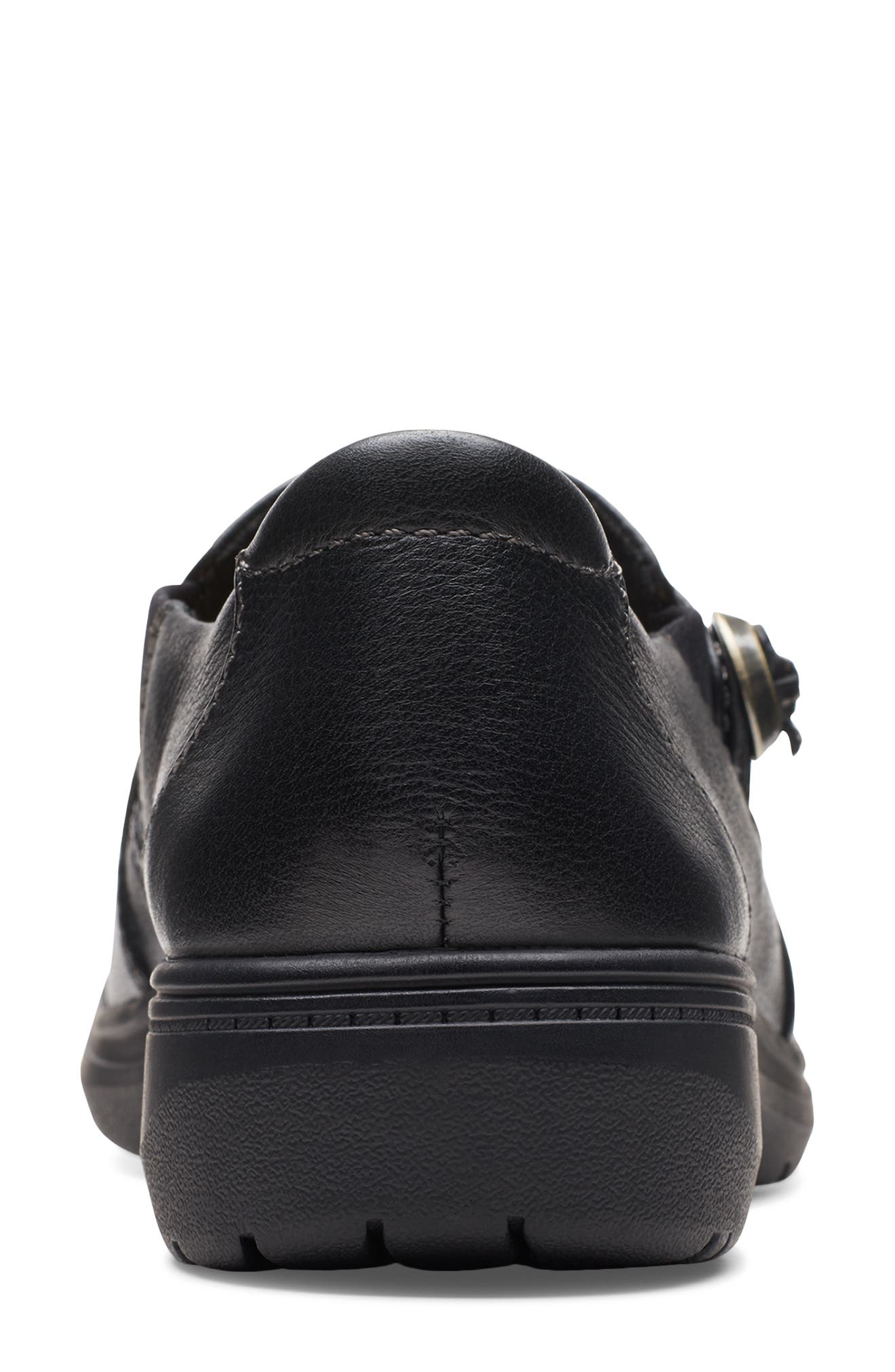 Clarks<sup>®</sup> Carleigh Pearl Slip-On Shoe, Alternate, color, Black Leather