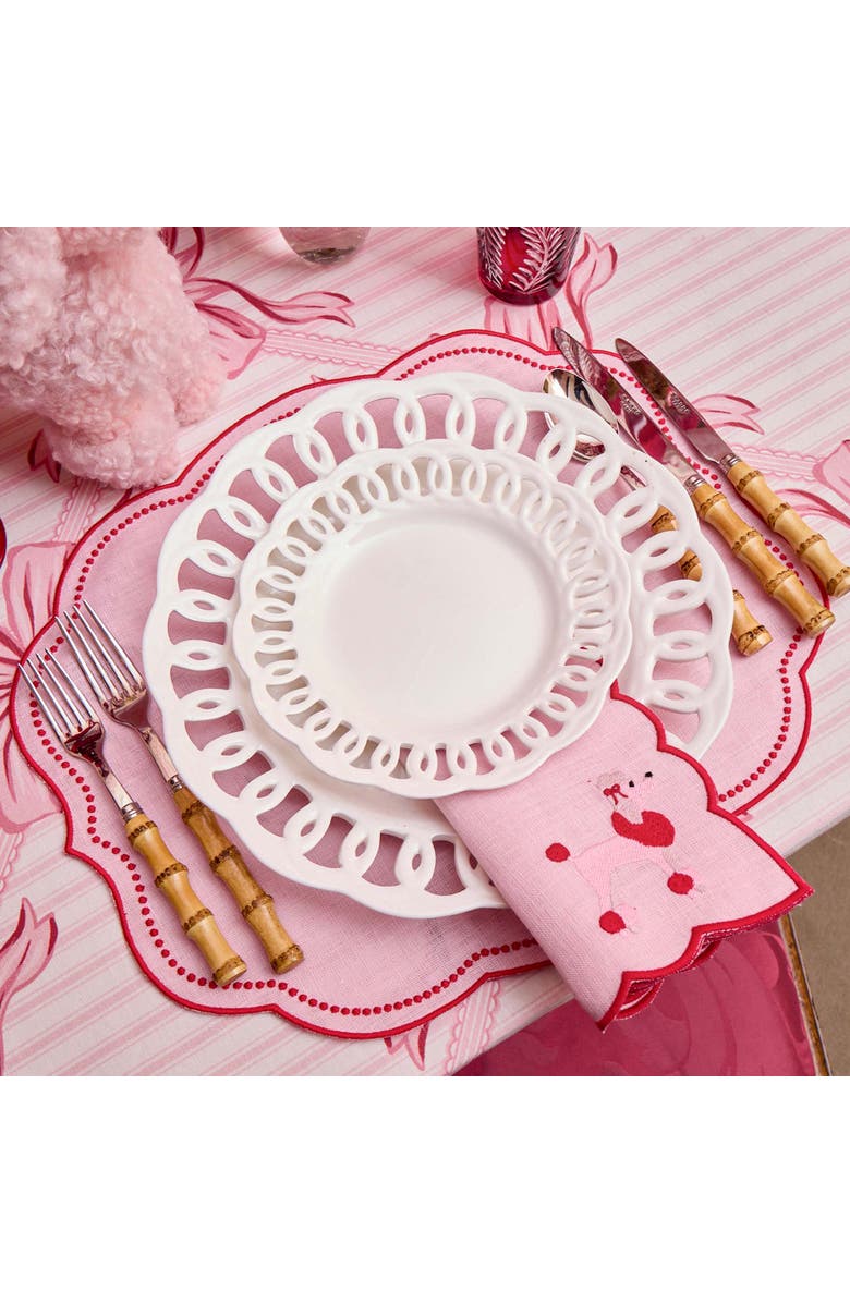 Mrs. Alice White Lace Starter Plates, Alternate, color, White