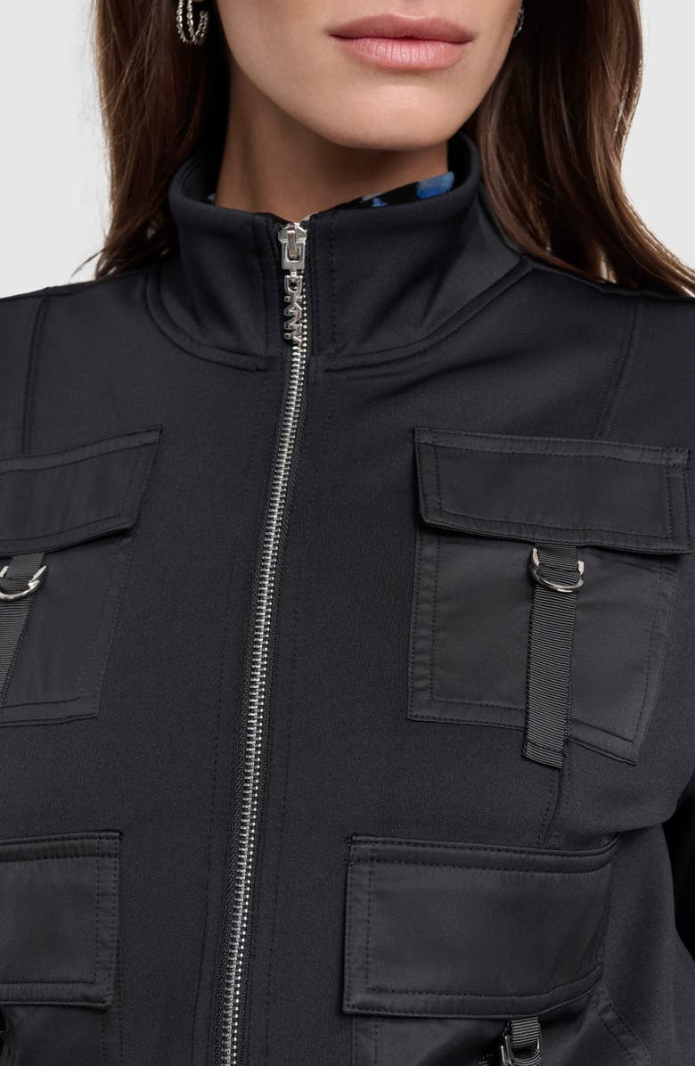 DKNY Sandwash Mixed Media Cargo Jacket, Alternate, color, 