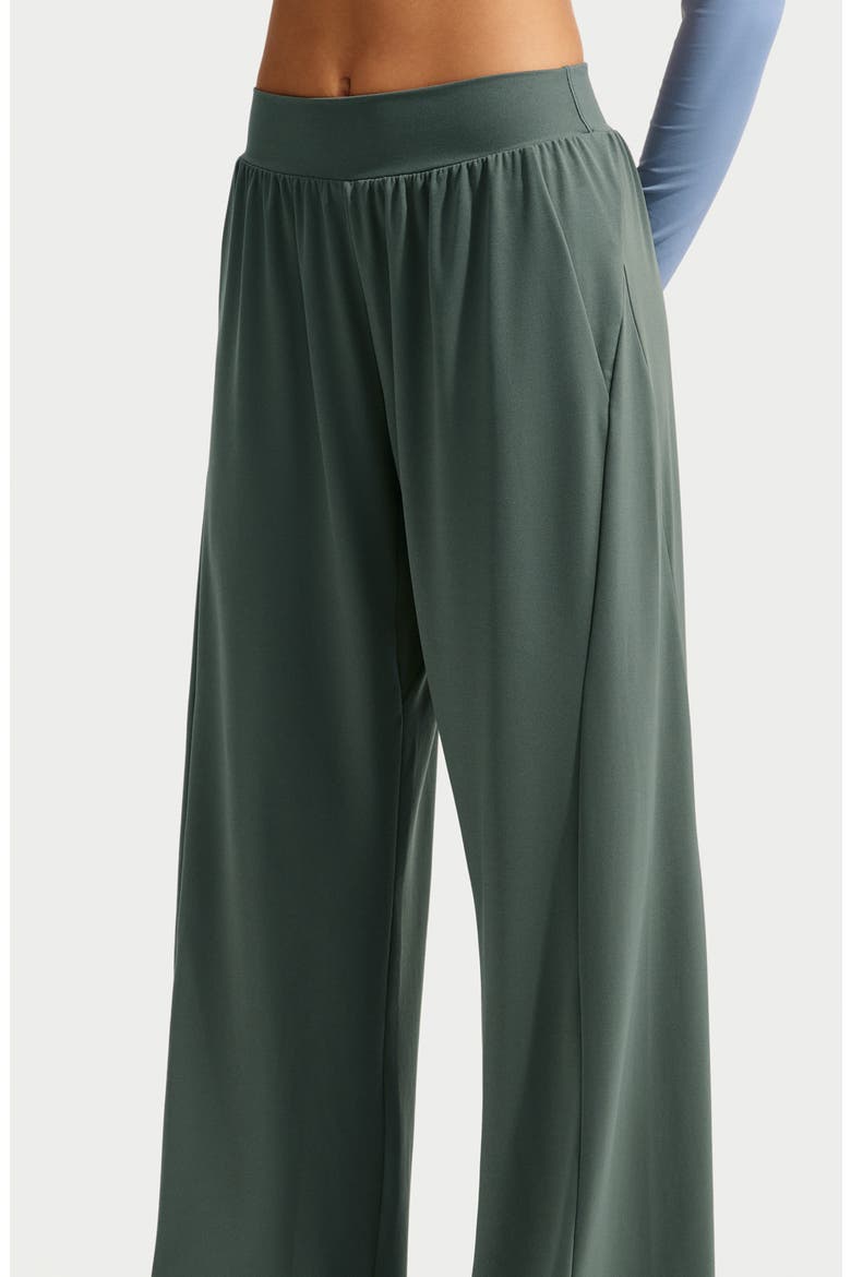 Wide Leg Pants, Alternate, color, CAMO GREEN/ WHITE