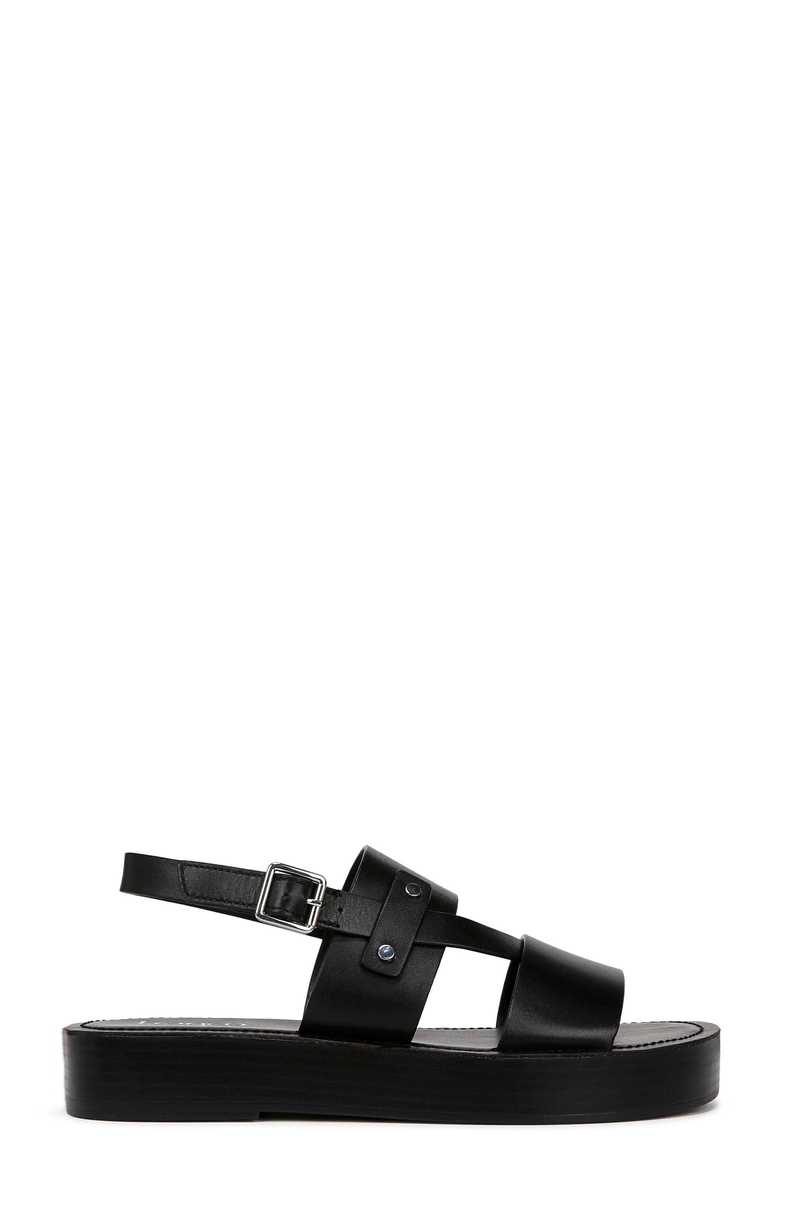 Franco Sarto Genova Slingback Platform Sandal, Alternate, color, Black