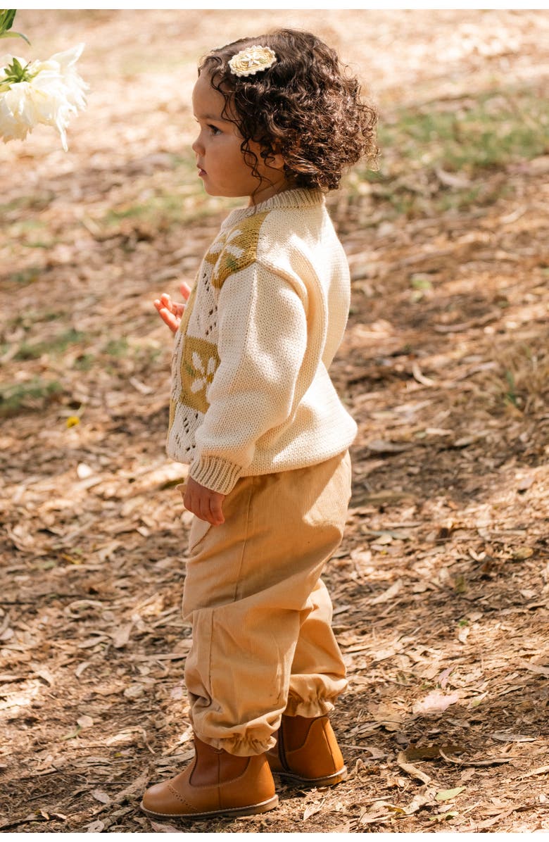 Wild Wawa Daisy Patchwork Sweater, Alternate, color, Honeycomb