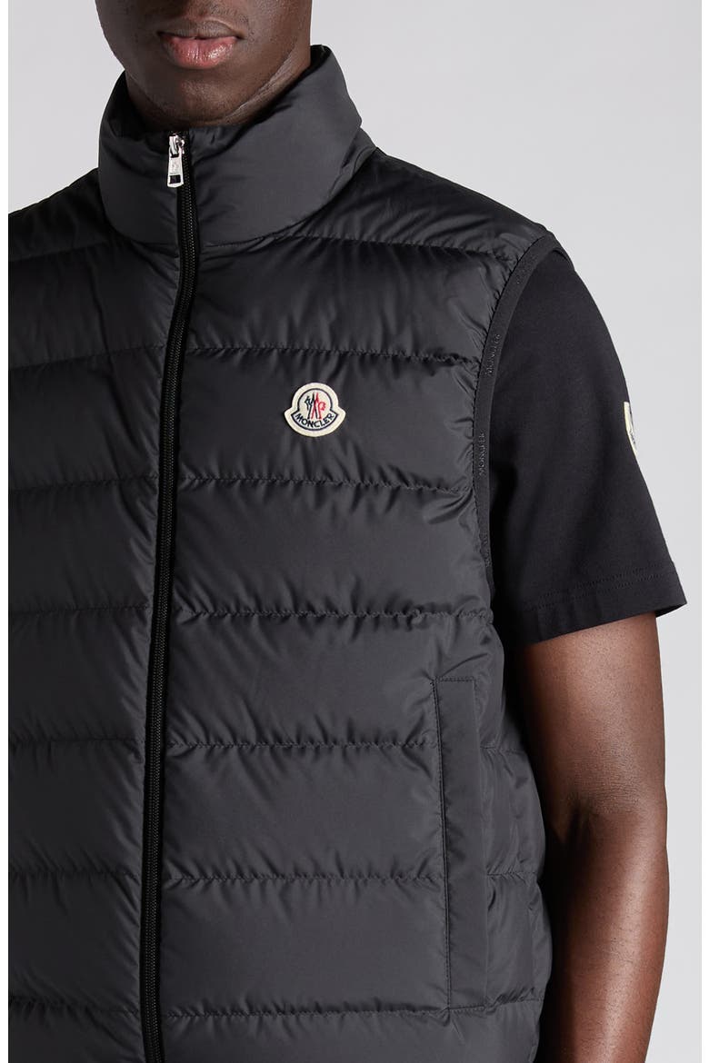 Contrin Down Puffer Vest, Alternate, color, BLACK