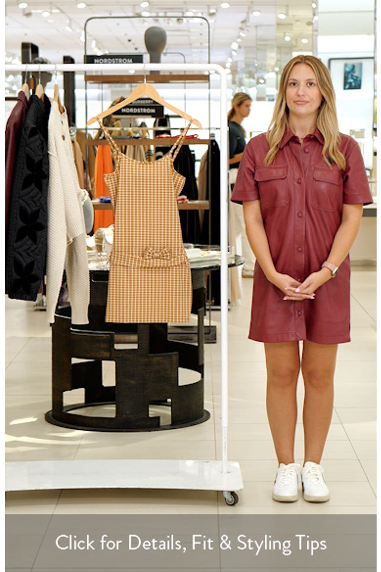 Intuition Bow Check Minidress video
