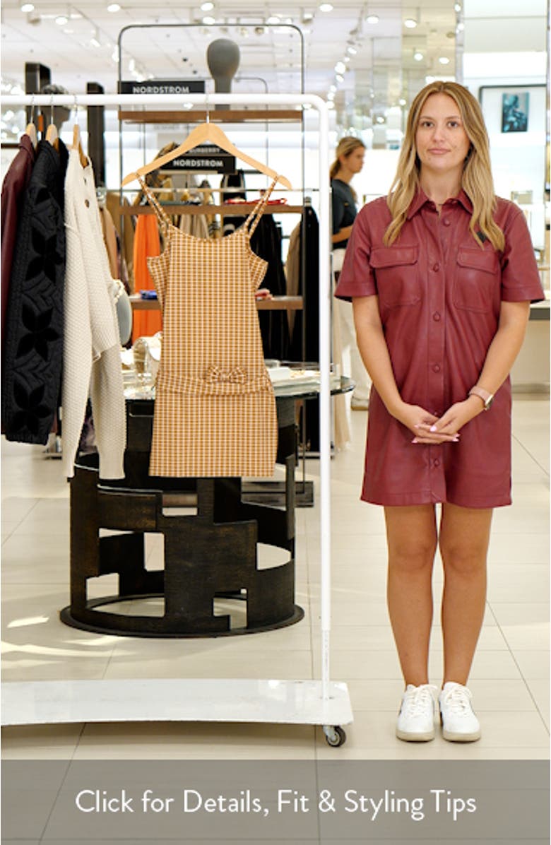 Intuition Bow Check Minidress, sales video thumbnail