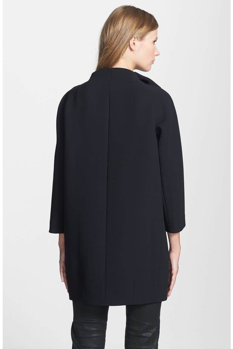 'dorothy' boxy coat, Alternate, color, BLACK