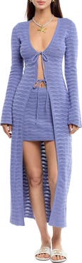 Capittana Mey Pointelle Cover-Up Cardigan