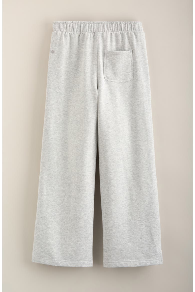 Kids' Cozy Fleece Wide Leg Pants, Alternate, color, GREY LIGHT HEATHER