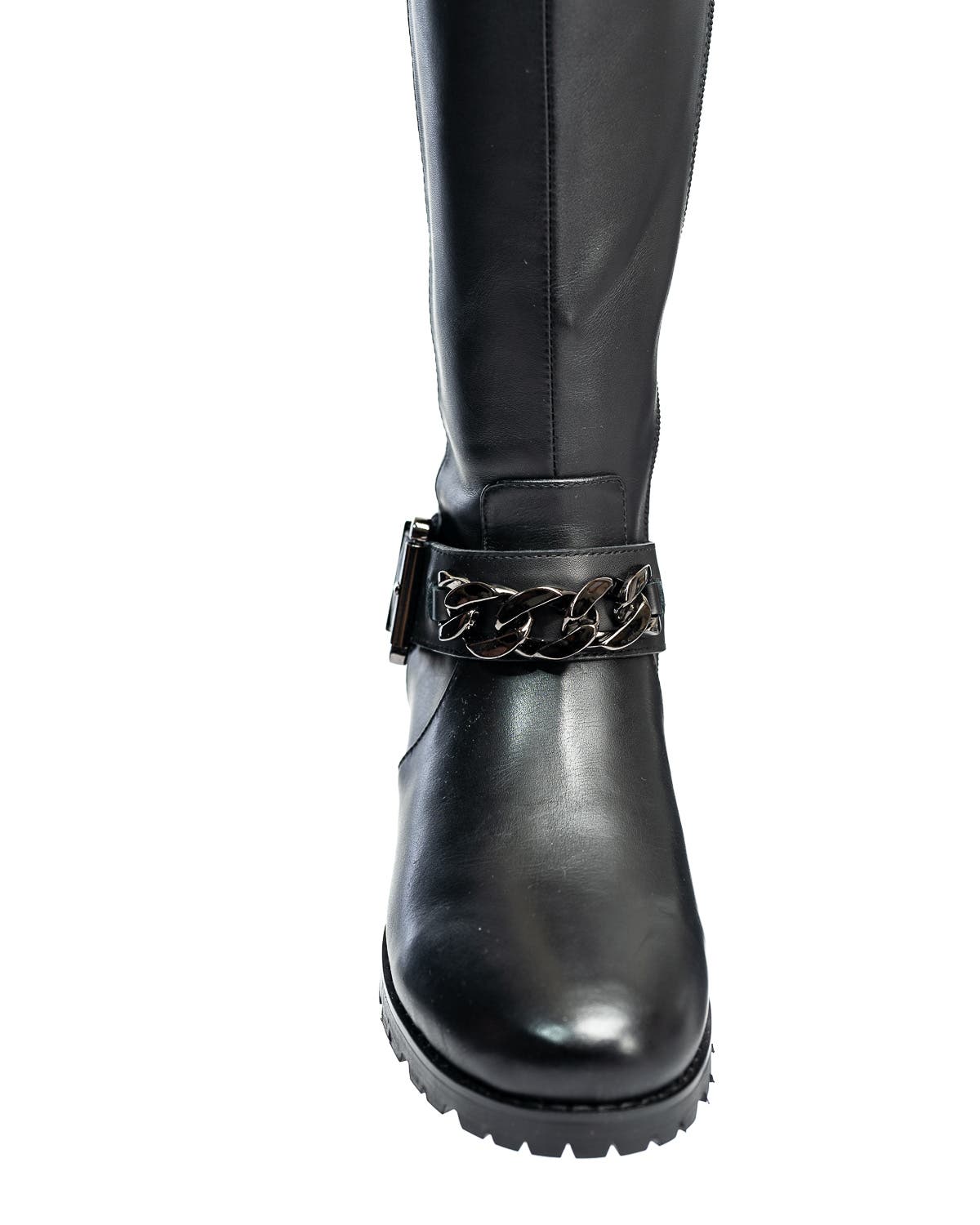 Allegra James Libby Leather Tall Moto Boot, Alternate, color, 