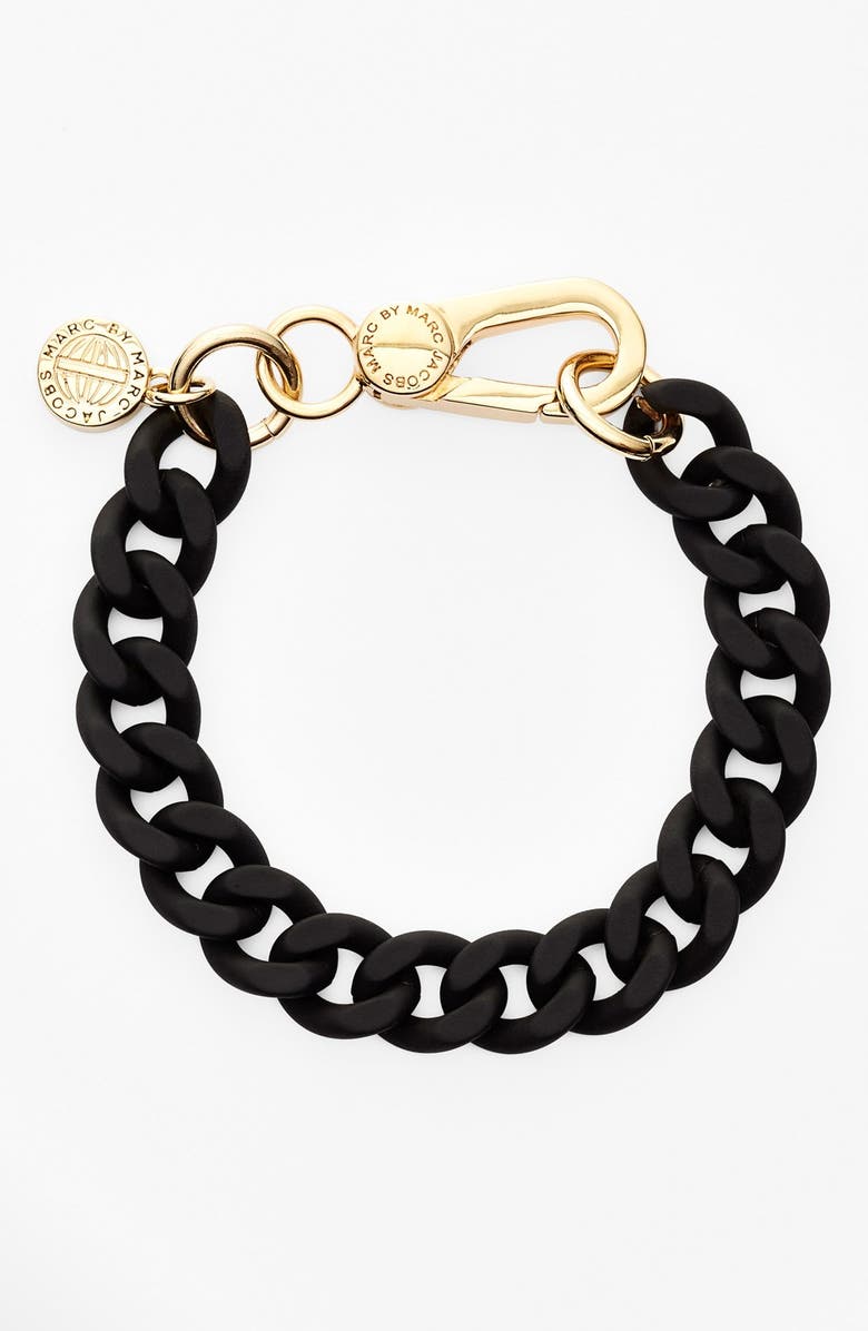 MARC BY MARC JACOBS 'Key Items' Rubber Chain Bracelet, Main, color, 
